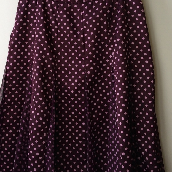 Purple polka dot skirt - Picture 4 of 4